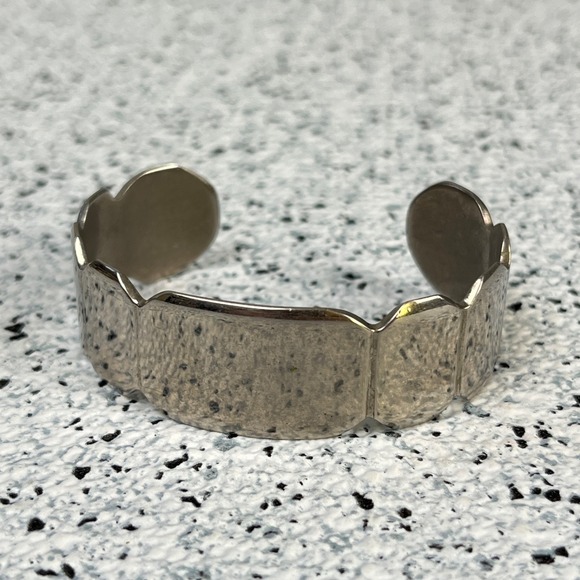 Vintage‎ Stainless Steel Wavy Cuff Bracelet Fashion Jewelry - Picture 2 of 5